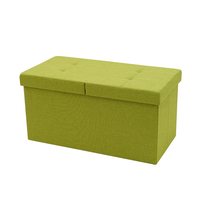 Ensemble de meubles de salon en tissu velours vert, 10 pièces, chaise de rangement pliante, tabouret de maison et repose-pieds, vente en gros