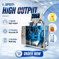 Machine d'emballage verticale automatique pour sachets préformés, haute performance, remplissage précis, multi-usages, en acier inoxydable 304, pour snacks et pommes de terre