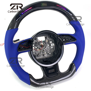 Volant en fibre de carbone avec affichage LED du régime moteur, personnalisé pour Audi RS3 RS4 S3 S5 RS6 <span class=keywords><strong>RS7</strong></span> TT TTRS A3 A4 A5 A6 A7 A8 TT TTRS - Product Image 5
