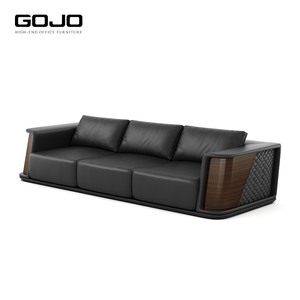 Juego de sofá de oficina de cuero rectangular moderno de Venta caliente muebles de sofá seccional directo de fábrica para recepción, uso de salón de negocios - Product Image 6