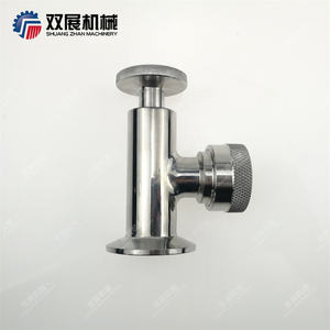 सेनेटरी स्टेनलेस स्टील 304 त्रि दबाना फिटिंग दृष्टि स्तर ग्लास गेज के साथ ऊपरी वाल्व केतली दृष्टि स्तर वाल्व - Product Image 5