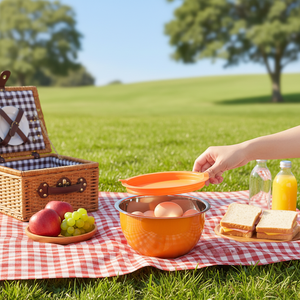 Juego <span class=keywords><strong>de</strong></span> Tazones para Mezclar <span class=keywords><strong>de</strong></span> Acero Inoxidable Multiusos Europeos - Tazón para Ensaladas y Verduras con Paredes Gruesas, Apto para <span class=keywords><strong>Microondas</strong></span>, Estilo Moderno y Sencillo - Product Image 6