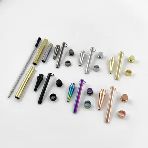 Taiwan Stocked Gatsby Twist Slim Wooden Pen Kits Woodturning Self Assemble Making DIY Parts Craft 7mm Slimline Pen Kits