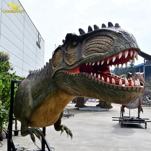 博物馆公园真人大小的机器人动画逼真的大型T-rex恐龙头模型动画恐龙 - Product Image 6
