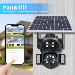 كاميرا مراقبة لاسلكية جديدة بدقة 10 ميجابكسل تعمل بتقنية الجيل الرابع مع عدستين ولوحة شمسية، كاميرا أمان خارجية متحركة تعمل بشريحة الجيل الرابع وبطاقة SIM - Product Image 2