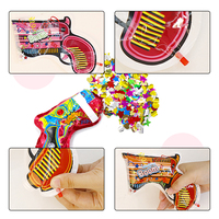 Pistolet à feux d'artifice gonflable à main explosif tireur de confettis pour fournitures de fête de remise des diplômes poppers de confettis de ballon