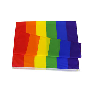 Stock d'usine 2X3FT Gay Pride Peace Rainbow Flag 6 Stripes LGBT Lesbian Banner - Product Image 2
