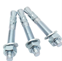 Ancre à coin en acier au carbone de haute qualité, grade 4.8, M6 M8 M10 M12*120 M16, boulon d'expansion à coin en acier zingué