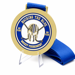 Medalla <span class=keywords><strong>de</strong></span> Hockey sobre Hielo Personalizada, Chapada en Oro, Esmalte Suave, Redonda, <span class=keywords><strong>Aleación</strong></span> <span class=keywords><strong>de</strong></span> Zinc, Premio <span class=keywords><strong>de</strong></span> Campeonato, Recuerdo <span class=keywords><strong>de</strong></span> Torneo, Oro, Plata, Cobre, OEM - Product Image 1