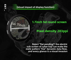 Angepasste Smart 1,7 Zoll HD IPS Touchscreen 360x360 Display Idol Foto/GIF/Video Show E-BADGE Geschenk für Fans - Product Image 4