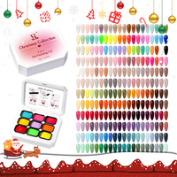 HS OEM Nail Supplies Palette de gels Pat Pat 9 compartiments, non toxique, sans HEMA ni TPO, gel de peinture semi-solide pour l'art de la manucure professionnelle
