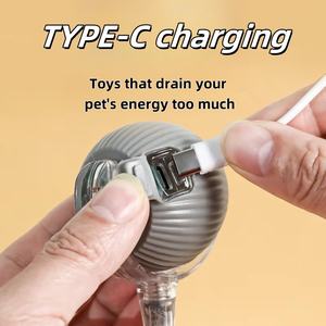 แฟชั่นทันสมัย CUTÃ    ของเล่นแมวแบบอัตโนมัติ ทนทานต่อการกัด ลูกบอลซิลิโคนกระโดดได้ ช่วยให้แมวเพลิดเพลินด้วยการเล่นเอง พร้อมเชือกคลายเครียด อุปกรณ์สำหรับสัตว์เลี้ยง - Product Image 3