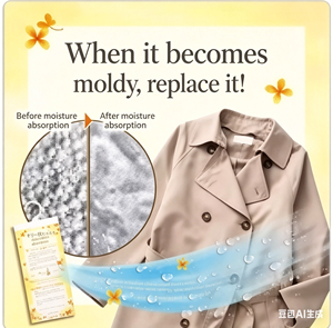 แอมป์อัพ สารดูดความชื้นแบบแขวน กลิ่นหอมออสแมนธัส แพ็ค 4 ชิ้น สำหรับตู้เสื้อผ้า เจลดูดความชื้น สารดูดความชื้น 15-30% - Product Image 4