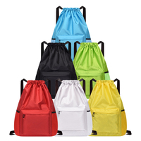 Sac à dos à cordon personnalisé avec logo, prix progressif, en polyester avec base en PU, fourni par l'usine pour commandes de conteneurs FCL LCL