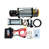Treuil électrique 12V 3000lbs en acier inoxydable avec câble métallique, télécommande portable filaire pour automobiles