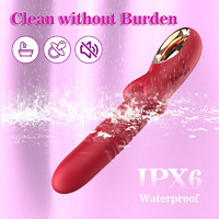 Vibromasseur 2-en-1, 10 modes, masseur du point G, jouet sexuel rechargeable pour femmes et couples
