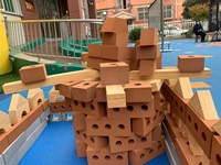 Kits de Modelos de Ladrillos en Miniatura para Niños - Bloques de Construcción Educativos y Seguros para Mesa de Arena y Micropaisajes