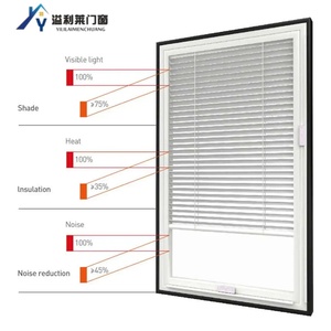 Volets horizontaux en alliage d'aluminium à double vitrage, directement de l'usine, pour portes et fenêtres d'hôtels - durables et insonorisants - Product Image 4