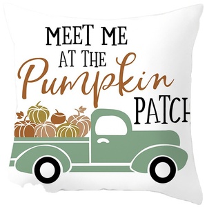 Наволочка на День Благодарения для домашнего декора наволочка для подушки индейки день украшения тыквы осенний домашний текстиль льняная печать - Product Image 1