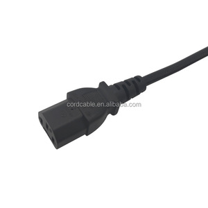 Fabricantes de cables de alimentación de la UE, enchufe de clavija macho europeo para oficina en casa, Cable VDE de 3 clavijas IEC C13 16A 250V, cable de alimentación de CA - Product Image 3