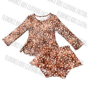 DH OEM conjuntos de ninas Halloween calabaza fantasma <span class=keywords><strong>boutique</strong></span> bebé bambú trajes niño niña conjuntos de ropa de invierno - Product Image 6