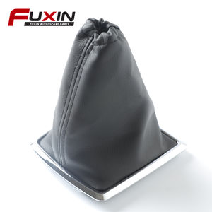 Funda Protectora para Palanca de Cambios de Coche, de Cuero PU Negro con Marco Cromado, Repuesto para <span class=keywords><strong>Ford</strong></span> <span class=keywords><strong>Focus</strong></span> 2005-2012 - Product Image 3