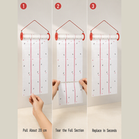 Rouleau de papier collant épais enduit imperméable pour attrape-mouches, papier collant adhésif à suspendre, détachable, jetable, pour le contrôle des insectes et des nuisibles