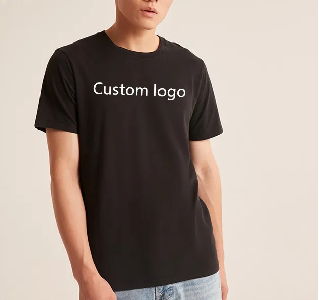Diseño de camiseta de gran tamaño para hombre, pantalón de entrega rápida, con logotipo o imagen personalizada