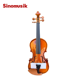 Tamaño <span class=keywords><strong>pequeño</strong></span> <span class=keywords><strong>Precio</strong></span> económico bajo Pulverización Purfling Violín sólido Color alemán con arco de caja - Product Image 2