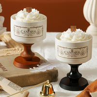 Coffret Cadeau Bougie Parfumée Ambiance Glaciale Islandaise avec Couvercle Rabattable – Décoration Intérieure et Emballage de Parfum de Niche
