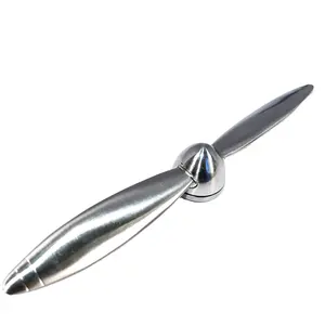 Zinc Alloy Custom Logo Souvenir Gifts High Spinning Airplane Propeller Rotatable high quality Letter opener and Paperweight