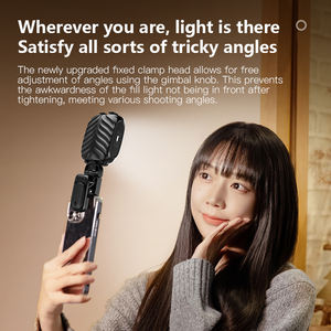 กล้อง <span class=keywords><strong>LED</strong></span> 3000-7000K RGB <span class=keywords><strong>LED</strong></span> 140ไฟช่องสวิตซ์3W 3.7V ขนาดมินิชาร์จไฟได้ - Product Image 4