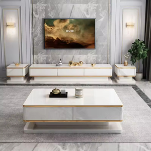 Mobile TV Moderno di Lusso Ispirato all'Art Déco, Unità TV Estensibile per Soggiorno, Ufficio o Ingresso - Product Image 2