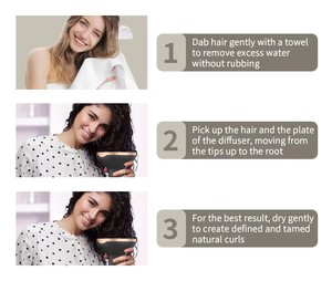 <span class=keywords><strong>Diffuseur</strong></span> universel de sèche-cheveux de salon multifonctionnel de haute qualité pour le soin des cheveux - Product Image 3