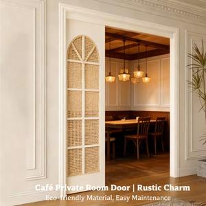 Puerta Corredera <span class=keywords><strong>de</strong></span> Madera Maciza Francesa con Diseño Colgante <span class=keywords><strong>de</strong></span> Vidrio, Separador <span class=keywords><strong>de</strong></span> Ambientes para Cocina, Sala <span class=keywords><strong>de</strong></span> Estar, Dormitorio, <span class=keywords><strong>Interior</strong></span> <span class=keywords><strong>de</strong></span> Apartamento - Product Image 3