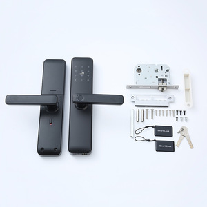 กุญแจล็อคประตูอัจฉริยะ Wenxun รุ่น S068M สีดำ ระบบสแกนลายนิ้วมือ ควบคุมผ่านแอปพลิเคชัน เหมาะสำหรับอพาร์ทเมนท์และโรงแรม - Product Image 4