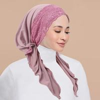 Chapeau Bob en Dentelle Florale Style Européen et Américain, Respirant et Doux, Chapeau Bohème pour Femme, Foulard Musulman pour Femme