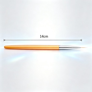 3 Pcs Nylon Nail Art Brush Liner Painting Pen Builder Flat Drawing Manicure Tools UV+LED Curing - Product Image 3