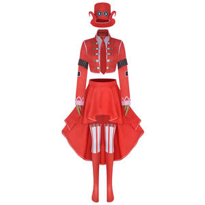 ชุดคอสเพลย์สีแดง 7 ชิ้น พร้อมเครื่องประดับศีรษะ ชุดแฟนซีสำหรับผู้ใหญ่ ชุดคอสเพลย์สำหรับงานคาร์นิวัล ฮาโลวีน ชุดคอสเพลย์อนิเมะสำหรับผู้หญิง - Product Image 2