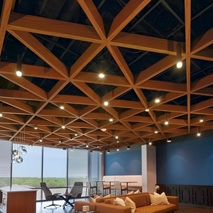 Panneaux de plafond suspendus modernes en aluminium pour centres commerciaux, hôtels, cuisines et villas - Design intérieur suspendu au design épuré - Product Image 4