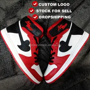 Low MOQ 1 Paar Custom Design Sneaker Echtes Leder Herren Retro High Running Basketballs chuhe Custom Herren schuhe mit Logo