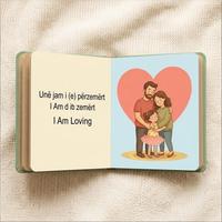 Libro Educativo Personalizado para Niños, Recuerdos del Primer Año, Historia en Inglés, Impresión Offset CMYK, 300-450gsm, Blanco Brillante/Mate