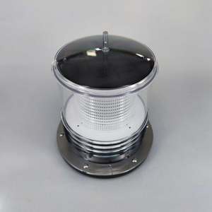 해양용 세 가지 색상(빨강, 흰색, 초록색) 점멸 마스트등 태양광 LED 항해 신호 경고등 - Product Image 1