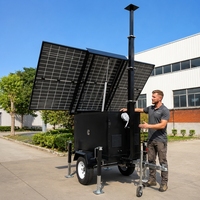 Solarbetriebener Lichtturm mit 12V Gel-Batterie und MPPT Smart Control für Notfallrettung, Katastrophenhilfe, netzunabhängige und abgelegene Arbeitsplätze