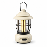 Lanterne de camping LED rechargeable JD-L792, intensité réglable, indice de protection IP65, blanc chaud 2700K, lampe de tente autoportante et suspendue pour l'extérieur