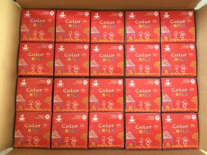 Tiza de color escolar sin polvo, stock de fábrica - Product Image 4