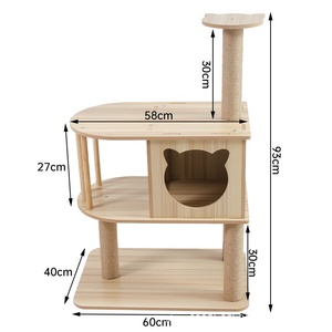 Venta al por mayor XXL árbol grande para gatos juguete interactivo y de movimiento para mascotas con madera rasguño condominio y torre Casa de escalada para gatos grandes - Product Image 4