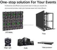 Mur Vidéo LED P1.9 Intérieur Extérieur à Installation Facile, Écran LED de Location 500x500mm pour Cabine DJ, Fête, Scène et Fond de Concert