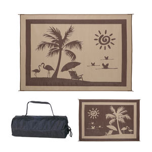 Tapis d'extérieur tissé réversible antidérapant résistant aux intempéries en PP, à poils longs, avec boucles aux coins, pour <span class=keywords><strong>voyage</strong></span> et prière - Product Image 5