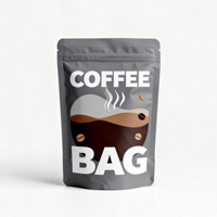 Sacs personnalisés à soufflets latéraux, sachets de café anti-humidité, pochettes verticales pour café et thé, sacs à fermeture éclair, sachets refermables à fermeture éclair